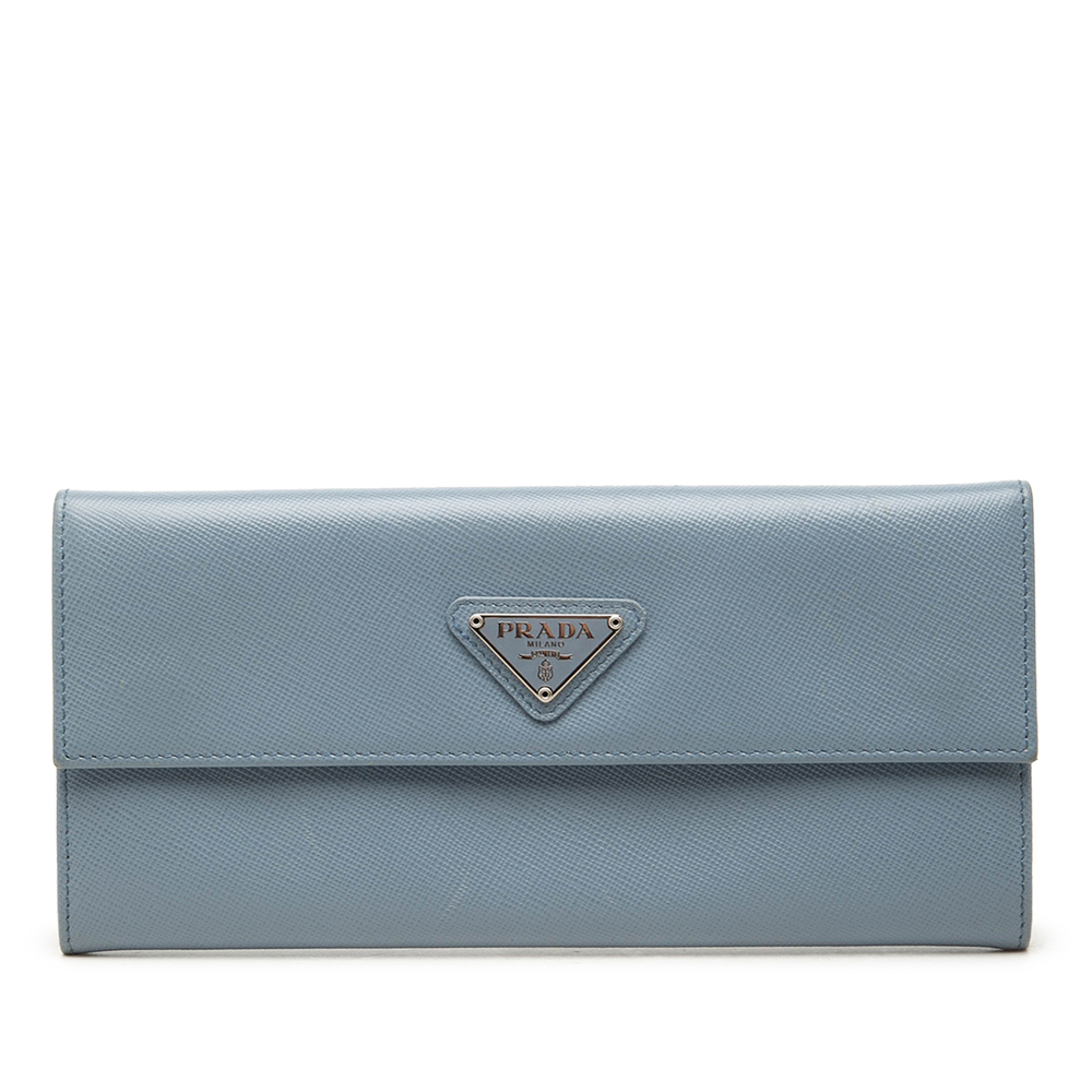 Pre-Loved Prada Saffiano Continental Long Wallet